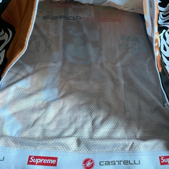Supreme Castelli Cycling Jersey with Red and Brown Graffiti - Picture 3 of 5